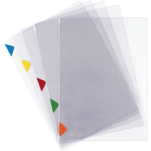 5 Pochettes-coin Haute Résistance - A4 Xl - Assorties