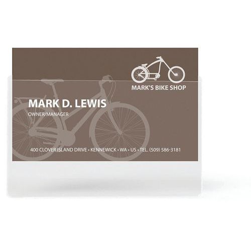 Porte-cartes Adhésifs Ouverture Grand Côté 105x60mm X10