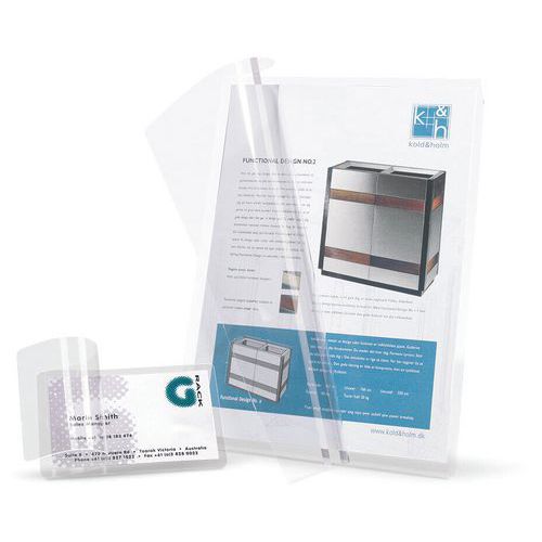 10 Feuilles De Plastification à Froid 54x86mm Sans Machine