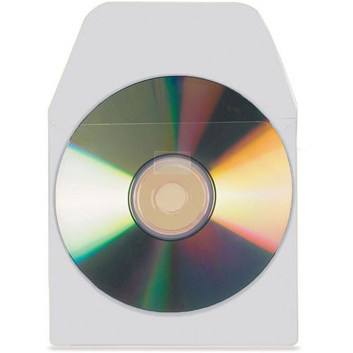 100 Pochettes Adhésives Pour Cd/dvd Avec Rabat