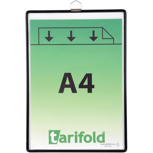 10 Poches à Anse A4 - Cadre Fil D'acier - Noir