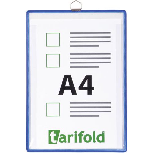 5 Porte-copies A Accrocher - Sans Stylo - A4 - Bleu