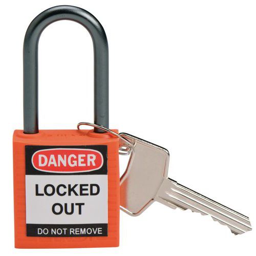 Cadenas De Sécurité Anse Alu Compact Orange - Varié