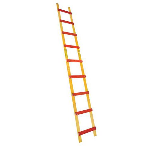 Echelle De Toit Bois - 9 Échelons- Hauteur Maximale 3m