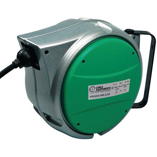 Enrouleur à Rappel Auto Ip42 Carter Aluminium A325 - 8m