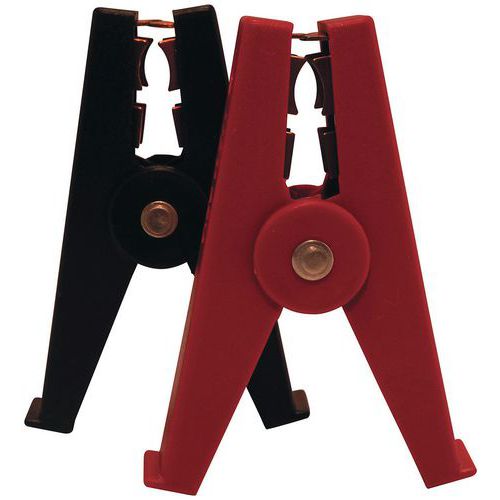 Pince Isolée 200a Rouge Avec Contacts En Laiton - Max 48v