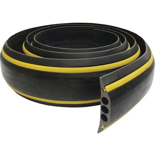 Passage De Cable Volga - 5m - Noir/jaune - 3 Canaux Ø23mm