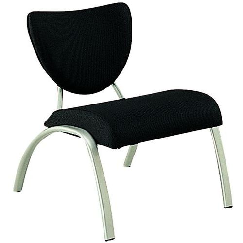 Chauffeuse Tissu Noir Struct. Alu "confort"