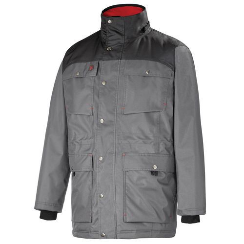 Parka De Travail Chuck Gris Acier/noir S - Homme