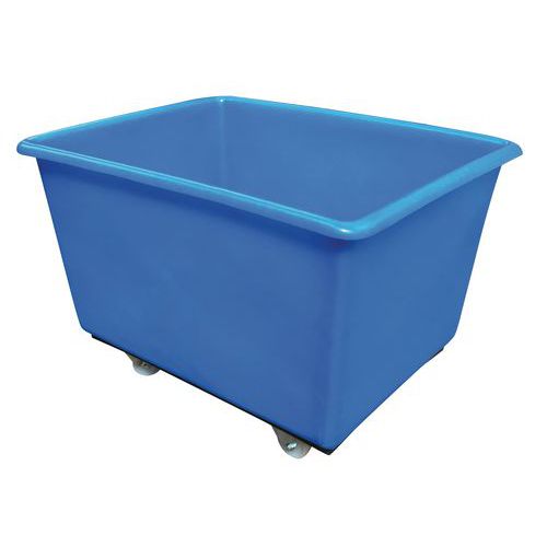 Bac Chariot Mobil 270l Bleu Polyethylene