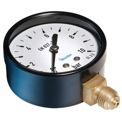 Bourdon - Manomètre Ø 50mm 4 bars - Raccord 1/4 pouces - Modèle Radial - Garantie 3 ans