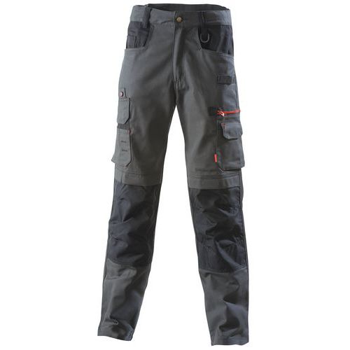 Pantalon+De+Travail+Foras+Gris/noir+T4