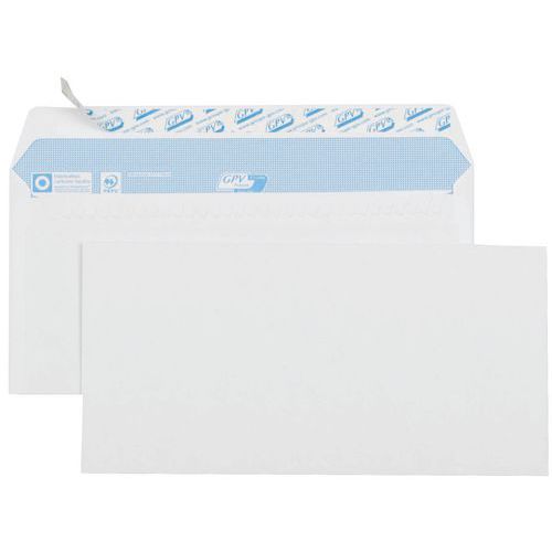 500 Enveloppe Dl 90g Adh Gpv 110x220 Blanc
