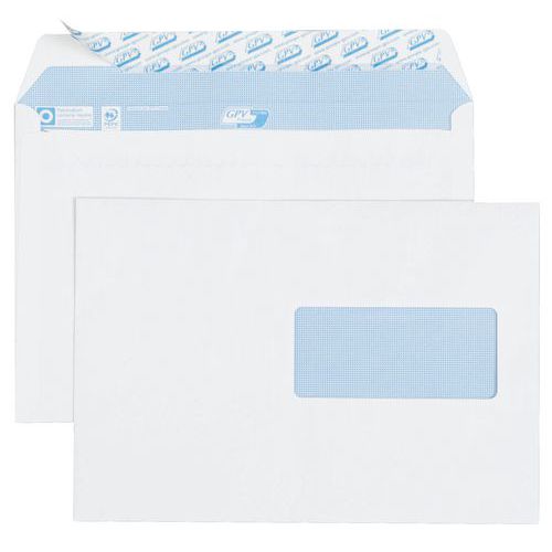 500 Enveloppe C5 90g F45 Gpv 162x229 Blanc