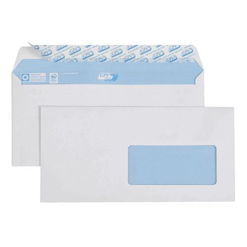 500 Enveloppe Dl 90g F45 Gpv 110x220 Blanc