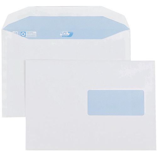 500 Enveloppe Mécanisable 162x229 80g F45 Blanc