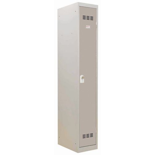 Vestiaire Industrie Propre 1 Colonne 300mm Moraillon Taupe
