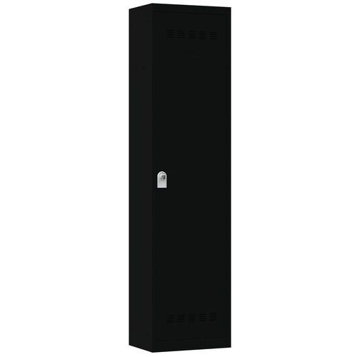 Vestiaire 1 Colonne 500mm Moraillon Uni Noir