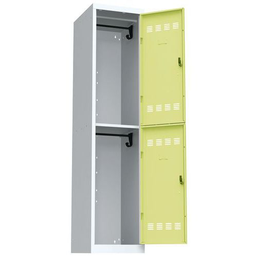 Vestiaire 1 Colonne 400mm 2 Cases Clés Anis