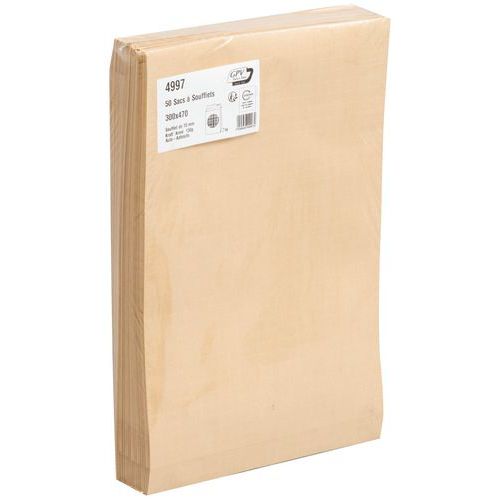 Pochette Kraft Armé Brun H:470 L:300 130g 3sfx7cm