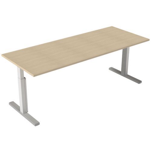 Bureau droit avec piétement en T - Inesa Bureau droit avec piétement en T - Inesa