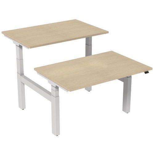 Bureau droit Bench électrique 2 places - Kelli Bureau droit Bench électrique 2 places - Kelli