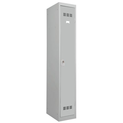 Vestiaire Industrie Propre 1 Colonne 300mm Moraillon Gris