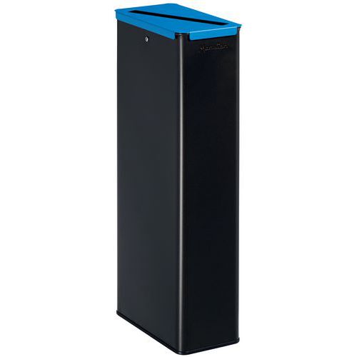 Poubelle De Tri Papier 20 L Gris / Bleu