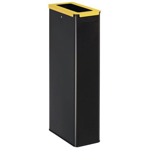 Poubelle De Tri Plastique 20 L Gris / Jaune