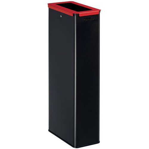 Poubelle De Tri Metal 20 L Gris / Rouge