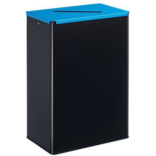 Poubelle De Tri Papier 60 L Gris / Bleu