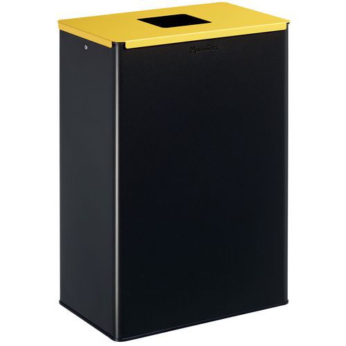 Poubelle De Tri Plastique 60 L Gris / Jaune