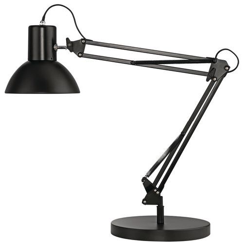 Lampe De Bureau Success Noire 66 Cm Socle Et Pince