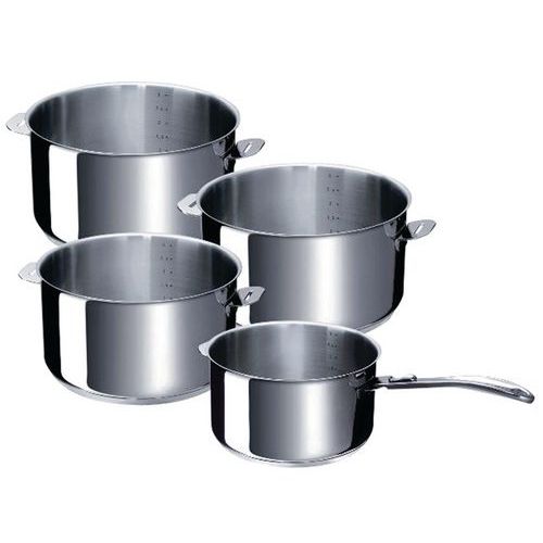 Casseroles 14 à 20 cm manche inox Beka Line Manutan.fr