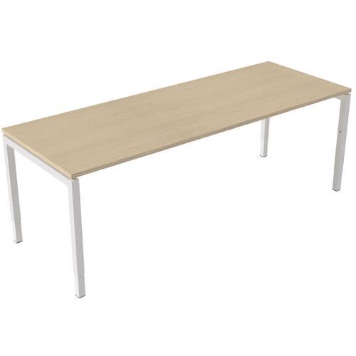 Bureau Réglable À Manivelle 220 Cm - Erable
