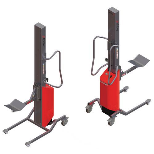 Gerbeur Moovit avec éperon à galet et plateau V - Capacaité - 80kg Gerbeur Moovit avec éperon à galet et plateau V - Capacaité - 80kg