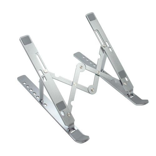 Unilux Support Pc Portable Ergo Travel Gris Metal