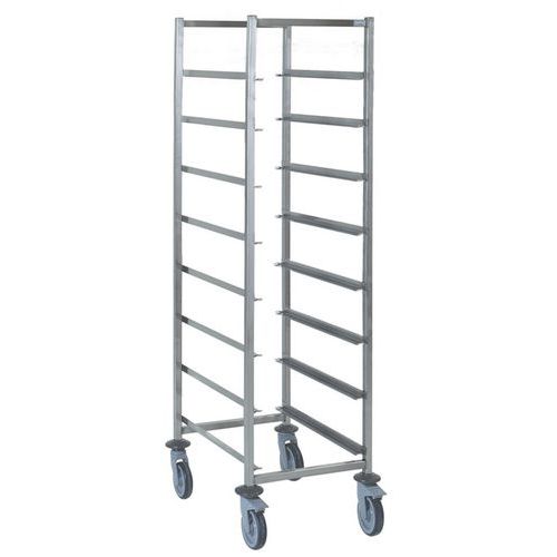 Chariot casiers vaisselle 8 niveaux stockage horizontal