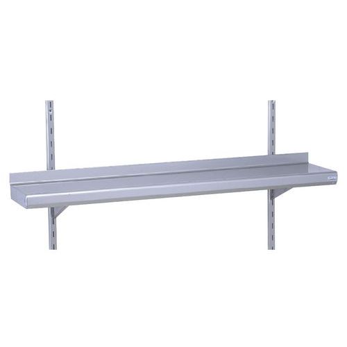 Étagère murale à crémaillère Gris 100 cm - 1 niveau 39x100cm - Équipement restauration