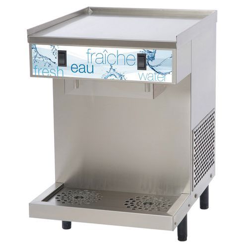 Refroidisseur d'eau à poser Inox - 33 kg - Livré monté - Idéal restauration
