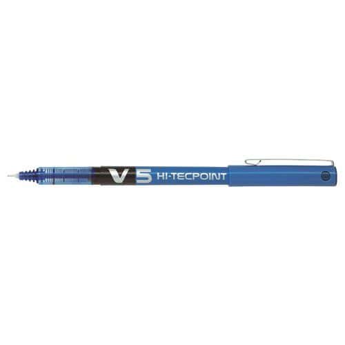 Roller Hi-Tecpoint V5 Pilot pointe aiguille extra fine 0.5 mm - bleu thumbnail image 1