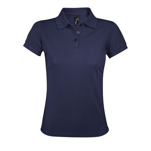 Polo Femme Polycoton Marine M
