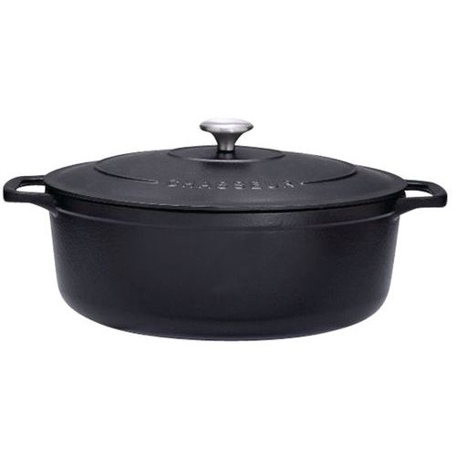 Cocotte En Fonte Ovale 29 Cm Noire Sublime Chasseur