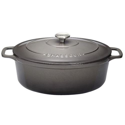 Cocotte en fonte ovale 35 cm Caviar Sublime Chasseur Cocotte en fonte ovale 35 cm Caviar Sublime Chasseur