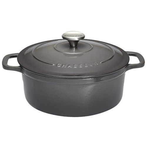 Cocotte en fonte ronde 20 cm Caviar Sublime Chasseur Cocotte en fonte ronde 20 cm Caviar Sublime Chasseur