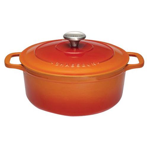 Cocotte en fonte ronde 28 cm Orange Sublime Chasseur Cocotte en fonte ronde 28 cm Orange Sublime Chasseur