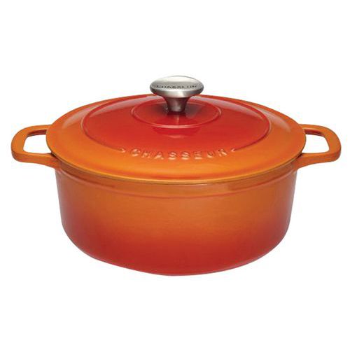 Cocotte en fonte ronde 32 cm Orange Sublime Chasseur Cocotte en fonte ronde 32 cm Orange Sublime Chasseur