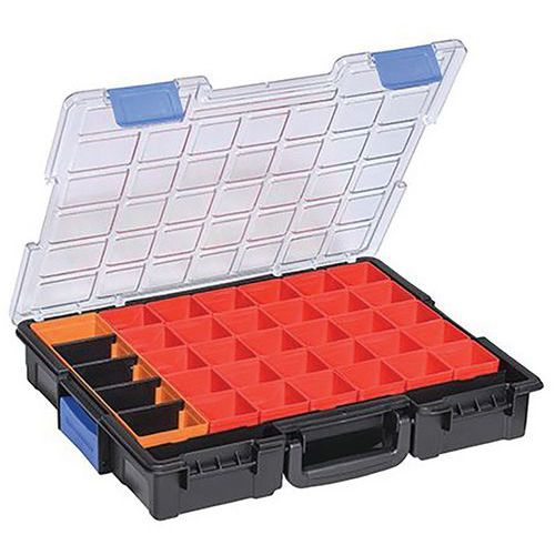 Allit - Mallette compartimentée EuroPlus Pro K 44-36 - 36 compartiments - Rangement d'outils professionnel