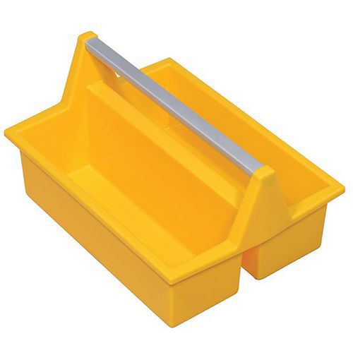 Allit - Boîte de rangement McPlus Carry P 40 - 8L Jaune - 2 Compartiments - Charge 4.5kg - Idéal pour outils