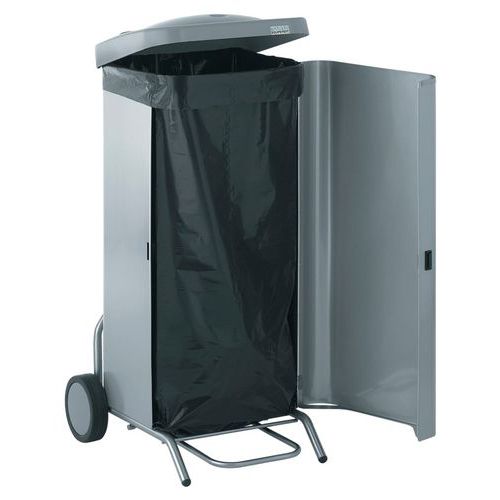 Porte Sacs 100 L Mob Couvercle Habillage Inox Tournus Equi